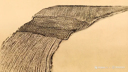 以下是根据《悯农》设计的古风视频分镜脚本，供您参考制作：

---
**视频标题**：《悯农》诗意画卷·古风动画

**时长建议**：2-3分钟

**整体风格**：
- 水墨淡彩+工笔细描动画
- 背景音乐：古琴+箫合奏（可加入轻微鸟鸣/流水环境音）
- 字体：颜体楷书毛笔字

**分镜设计**：

1. 【开篇·墨韵】
   - 0:00-0:10 水墨在宣纸上晕开，逐渐形成稻田轮廓
   - 题记浮现："唐·李绅《悯农》"（配毛笔书写音效）

2. 【第一句：锄禾日当午】
   - 0:11-0:30
   - 镜头：仰视视角的烈日（水墨渲染的红色日轮）
   - 转俯视：农民弯腰锄地特写（汗水滴落动画）
   - 背景：枯笔皴擦出的龟裂土地

3. 【第二句：汗滴禾下土】
   - 0:31-0:50
   - 特写：汗珠落入泥土的慢镜头（水滴溅起尘土的微粒效果）
   - 镜头拉远：连绵的梯田与零星劳作的农人（青绿色调水墨）

4. 【第三句：谁知盘中餐】
   - 0:51-1:20
   - 转场：稻穗成熟的金色波浪
   - 特写：粗糙的手掌捧起稻谷
   - 动画：稻谷变作白米饭落入青瓷碗（粒子效果）

5. 【第四句：粒粒皆辛苦】
   - 1:21-1:50
   - 对比镜头：
     - 左屏：贵族宴席剩菜倾倒
     - 右屏：老农蹲在田埂啃粗粮
   - 最终聚焦于碗底最后一粒米（微光闪烁）

6. 【尾声·留白】
   - 1:51-2:10
   - 画面渐隐为宋代《耕织图》局部
   - 落款印章："一粥一饭当思来之不易"

**增强古风感的细节建议**：
1. 转场使用古籍翻页效果
2. 添加适量蝉鸣/牛铃等环境音
3. 在农田场景中加入蓑衣、斗笠等元素
4. 可插入《天工开物》中的农具木版画插图

**素材获取推荐**：
- 中国国家图书馆公开的《耕织图》高清扫描版
- 故宫博物院官网的明代农具文物素材
- 水墨特效可考虑AE的"Particle World"插件

**注意事项**：
1. 避免过于鲜艳的配色，保持"绢本设色"质感
2. 人物动作建议参考敦煌壁画中的劳动姿势
3. 文字出现节奏需与吟诵速度同步

如果需要具体某个环节的深化设计或配乐推荐，可以告知我进一步细化方案。 by Hailuo AI Video Generator