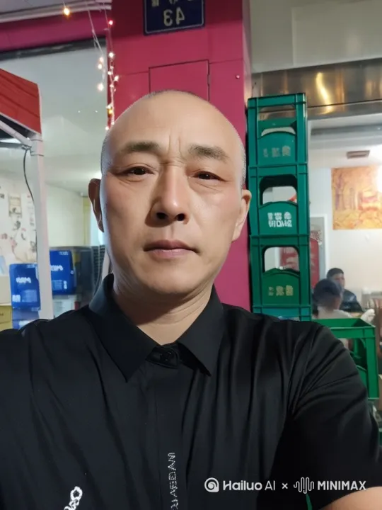 我正在饭店里站着拍照呢，突然过来一只小鸟照着我的头刀了我一下，吓得我赶紧蹲下。 by Hailuo AI Video Generator