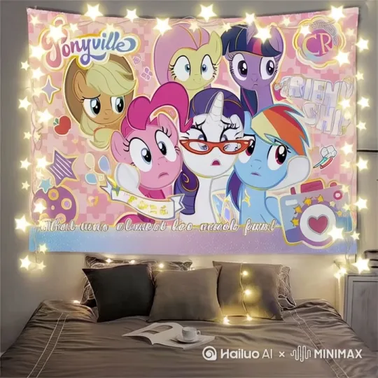 小马宝莉全部动起来 by Hailuo AI Video Generator