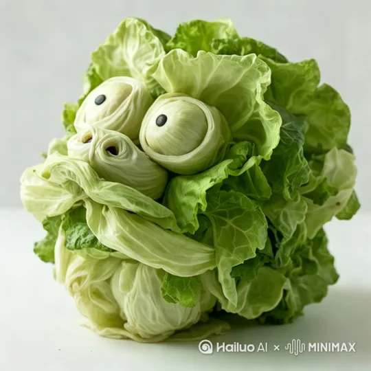 这只白菜狮子跳着舞并做出幽默表情说唱 by Hailuo AI Video Generator