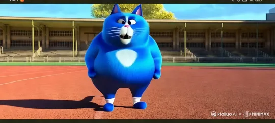 一个一个蓝色的胖猫和一个黄色的胖猫跑着去一个酒店的门口敲一个旋转门蓝色的胖猫敲坏了一个玻璃黄色的猫没敲碎蓝色胖猫把他推到一边儿。自己敲了一下。结果他吓得逃跑了。玻璃没敲碎。出来了一个人。 by Hailuo AI Video Generator