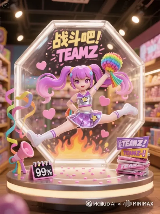 啦啦队少女跳舞 by Hailuo AI Video Generator