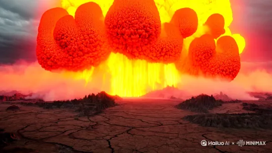火山喷发 by Hailuo AI Video Generator