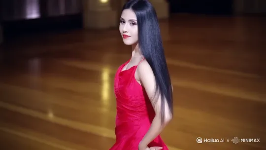 跳了一段抖胸舞，浪漫，热情，奔放 by Hailuo AI Video Generator