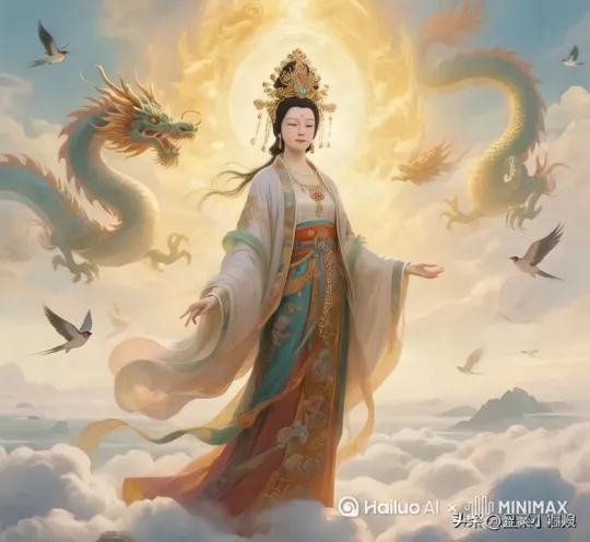 龙在飞，妈祖归来。[右移,左摇,跟随] by Hailuo AI Video Generator