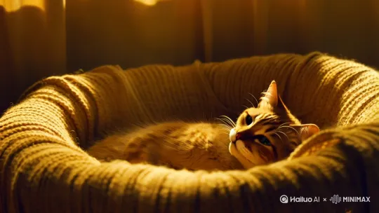猫咪分娩的视频 by Hailuo AI Video Generator