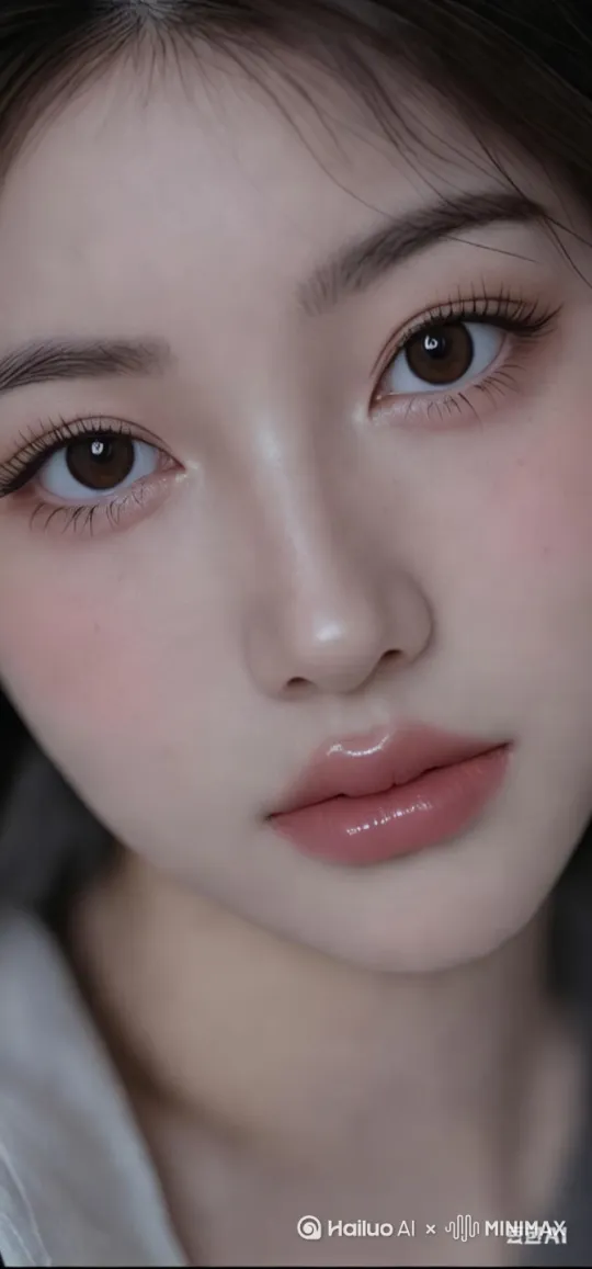 明眸微眨，露出性感迷人的笑容 by Hailuo AI Video Generator