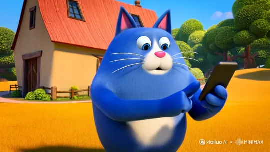 在农场上蓝色的类人胖猫用移动手机给远在城市里的类人小猪打电话。
类人小猪在它的城市房子里接了电话。
蓝色类人胖猫在从城市去农场的小路上埋了炸弹。
类人小猪骑单车从城市走小路去农场赴约胖猫,但是当它骑过胖猫埋下的炸弹的小路时被炸弹炸晕过去了。 by Hailuo AI Video Generator
