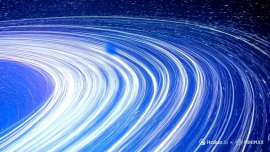 生成歌曲MV。关键词：宇宙纠缠·时空定格·星海低语

AI视频核心指令：
"用流动的星轨编织光年尺度的时间褶皱，让量子纠缠具象化为双向奔赴的星群粒子。在超新星爆炸的慢镜头里凝固引力涟漪，将人类瞳孔倒影设计成不断坍缩的虫洞，最后用双星系统旋转轨迹拼出DNA螺旋，让机械心脏与神经元突触在星云尘埃里同步闪烁。"

分镜设计要素：

空间折叠：使用克莱因瓶结构展现星际穿越

时间晶体：每句歌词对应星座的量子跃迁动画

引力诗学：人物剪影与星体通过洛希瓣达成能量交换

熵减美学：逆向绽放的玫瑰星云作为转场特效

观测者悖论：镜头始终维持第三人称上帝视角与第一人称星芒视角的双重曝光

视觉张力锚点：
在2分17秒处设置维度跌落时刻——所有星辰突然转为彭罗斯瓷砖形态，歌词文字分解为费米气泡在真空涨落中重组，背景辐射温度精确对应人类体温36.5℃的宇宙微波背景谐波。 by Hailuo AI Video Generator