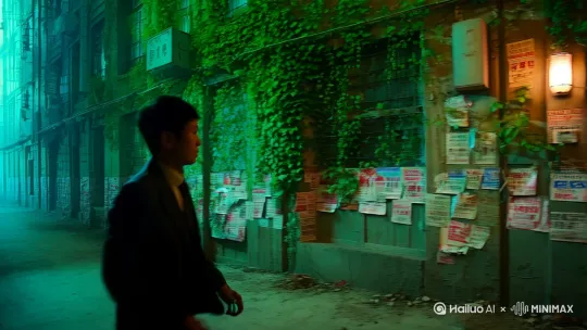 楚子航独自走向北京三环内一栋老旧居民楼。红砖外墙爬满绿藤，楼道贴满小广告，声控灯的光昏黄摇晃。他用钥匙打开一扇锈蚀铁门，门后是空旷的屋子，正中央的白床单落满灰尘，角落立着老式五斗柜和双开门冰箱，燃气灶台积灰厚重。冰箱里只剩一盒过期酸奶，窗帘是白色蕾丝与深青色绒布的双层设计。
 
五斗柜内叠着天蓝色校服、刺绣衬衣、各色头花，内衣袜子卷成团整齐码放。床单掀开后露出印有轻松熊图案的白色枕头，熊坐在角落神情认真。夕阳穿过破碎的落地窗，黑色窗格阴影如牢笼笼罩房间，楚子航坐在床边听着楼下操场喧闹声，想象夏弥独自蜷缩在黑暗里模仿人类生活的样子。
 
钥匙插入锁孔时，他想起夏弥临死前递来钥匙的模样。最终他合衣躺下，双手交叠胸前，在渐暗的天光里回忆与她相处的片段——芝加哥车站初遇、六旗乐园过山车事故、北京地铁最后的对峙。夜色淹没房间时，风铃（由钥匙改制）在窗台发出细响，而「属于人类夏弥的夕阳」再不会升起。 by Hailuo AI Video Generator