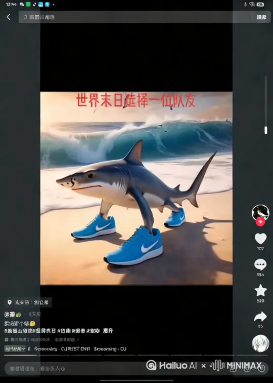我我一个鳄鱼战斗机打架了非常激烈 by Hailuo AI Video Generator