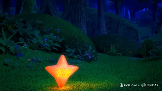 **第一章:迷路的星星**
森林的夜晚,一颗小小的星星"噗通"一声掉进了草丛里!"呜呜,我的翅膀卡在云朵里了..."小星星揉着发光的屁股,它的光芒像萤火虫一样一闪一闪。
这时,卷成圆球的小刺猬皮皮正在滚来滚去玩耍。"咦?这里有个会动的毛栗子?"皮皮伸出粉鼻子一戳——"哎呀!扎到我了!"星星疼得跳了起来。 by Hailuo AI Video Generator