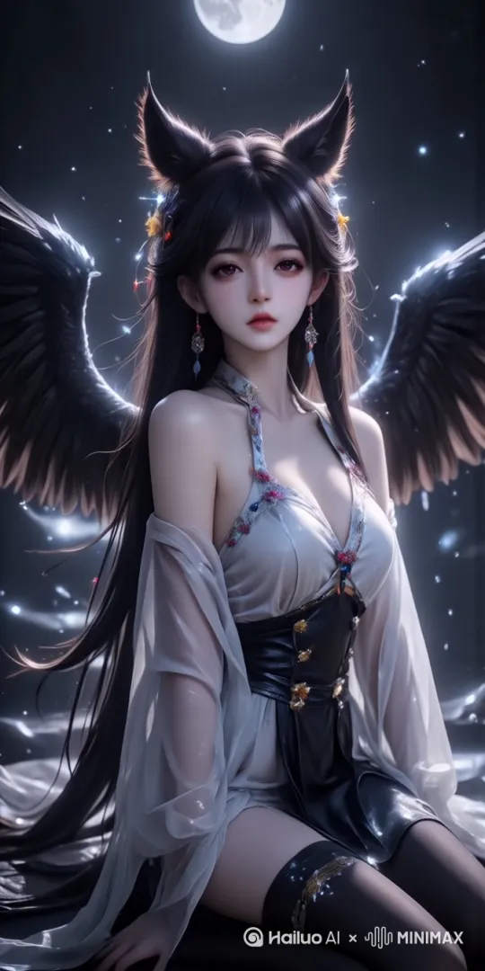 让画面轻微的动起来，人物呈现微笑眨眼 by Hailuo AI Video Generator