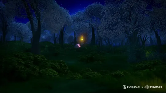 [跟随]
在森林的夜晚，万籁俱寂，月光温柔地洒在每一片树叶上。突然，一颗小小的星星像一颗流星般，“噗通”一声掉进了草丛里。小星星揉着自己发光的屁股，带着哭腔说道：“呜呜，我的翅膀卡在云朵里了...”它身上的光芒如同萤火虫一般，一闪一闪的，在草丛里显得格外孤独和无助。
就在这时，小刺猬皮皮正卷成圆球在附近滚来滚去玩耍。它看到草丛里有个东西在一闪一闪的，还以为是个会动的毛栗子呢。皮皮好奇地伸出自己粉嘟嘟的鼻子一戳，这一戳可不得了，小星星疼得一下子跳了起来，大叫道：“哎呀！扎到我了！”
皮皮这才发现原来是一颗星星，它赶忙甩甩刺上沾到的星星的金光，安慰道：“原来你是星星呀！别怕，我找朋友们帮忙！”
皮皮首先找到了兔子朵朵，朵朵一听，立刻竖起自己长长的耳朵，兴奋地说：“我有办法啦！用我的胡萝卜梯子爬回天上去吧！”于是，它们把胡萝卜梯子架起来，可是小星星往上爬了一点后发现，咔嚓，梯子太短啦，根本够不着天呢。
接着，皮皮又带着小星星找到了松鼠栗栗。栗栗摇着自己大大的尾巴，自信满满地说：“坐在我的松果飞船里发射，肯定能把你送回天上去！”小星星满怀期待地坐进松果飞船，随着栗栗大喊一声“咻——”，飞船飞出去了，可没飞多高就卡在树杈上啦，大家都失望地叹了口气。
正当大家一筹莫展的时候，猫头鹰博士推了推眼镜，慢悠悠地说：“夜晚的露珠会变成彩虹桥哦！”大家听了都觉得这个办法听起来很神奇，可是等了半天，露珠并没有变成彩虹桥，这个办法似乎也行不通。
皮皮看着失落的小星星，突然灵机一动，大声说：“我有办法！”只见皮皮迅速地缩成一个小刺球，对小星星喊道：“星星快抱住我！”然后，皮皮像弹簧一样大喊：“一、二、三——发射！”“嗖”地一下弹向天空。风儿仿佛也在为他们助力，吹起了蒲公英，一群萤火虫像是知道他们的使命一般，提着灯笼在前面引路。随着他们离天空越来越近，星星的光也变得越来越亮。
终于，“成功啦！”小星星兴奋地坐在月亮弯弯的秋千上。它特别感激皮皮，于是摘下自己最亮的光点，瞬间光点变成了一条美丽的项链，小星星把项链送给皮皮说：“以后迷路就看看它，我会一直陪着你哦！”
到了晚上，妈妈轻轻问宝宝：“宝宝猜，皮皮现在在做什么呀？”等宝宝回答后，妈妈轻声说：“皮皮正抱着星星项链，在铺满月光的树洞里，呼噜呼噜睡得好香呢~ 我们也闭上眼睛，和皮皮一起数星星吧…✨” by Hailuo AI Video Generator