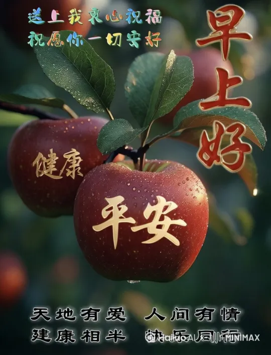 “早上好”字体闪闪发光，[固定镜头] by Hailuo AI Video Generator
