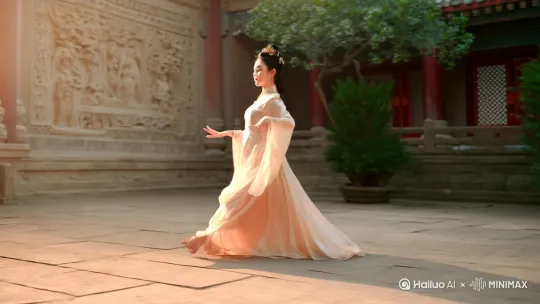 中国美女跳舞 by Hailuo AI Video Generator