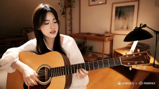 深情弹唱 by Hailuo AI Video Generator