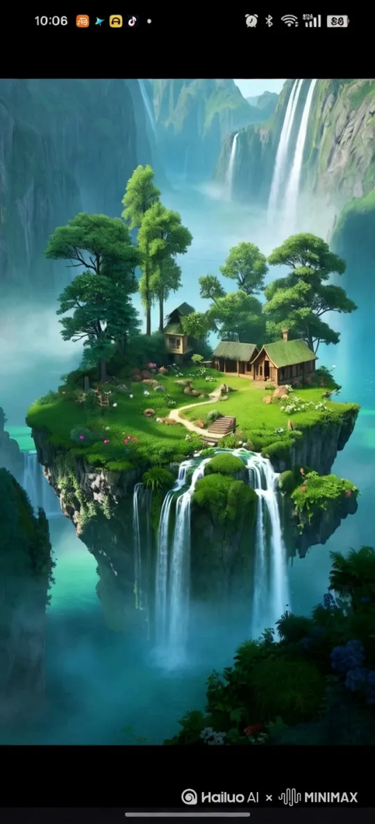 左移，左摇 风吹草动，流水缓慢下流 by Hailuo AI Video Generator