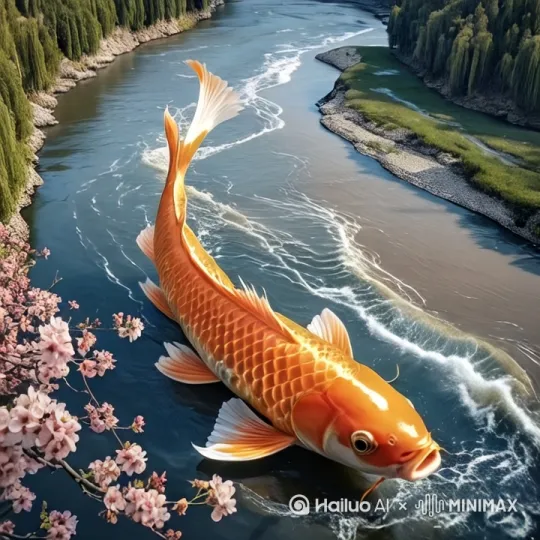 镜头移动，动态跟随，鱼摇头摆尾 by Hailuo AI Video Generator