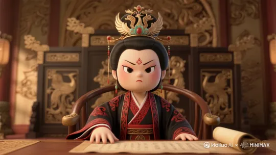 人物很生气地说话，手偶尔抬起来 by Hailuo AI Video Generator
