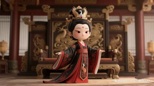 人物表情霸气，很霸道说话 by Hailuo AI Video Generator