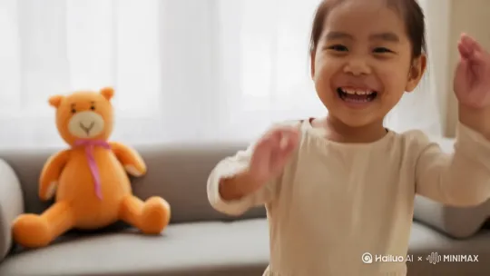 我是一个幸福的小女孩儿 by Hailuo AI Video Generator