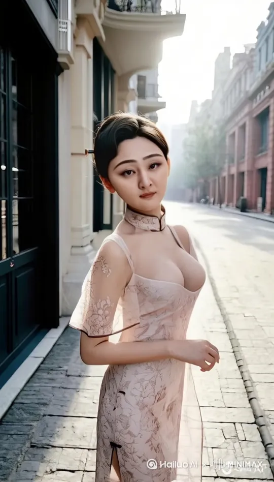镜头拉远，展示全身，向着我缓缓走过来 by Hailuo AI Video Generator