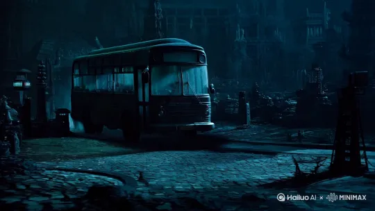 中式恐怖，恶兽：鬼车，超自然, 阴暗场景, 神秘氛围, 中式梦核，黑暗风格, 阴森恐怖, 细节丰富, 阴影对比, 紧张, 恐怖, 神秘, 诡异，中式梦诡。 by Hailuo AI Video Generator