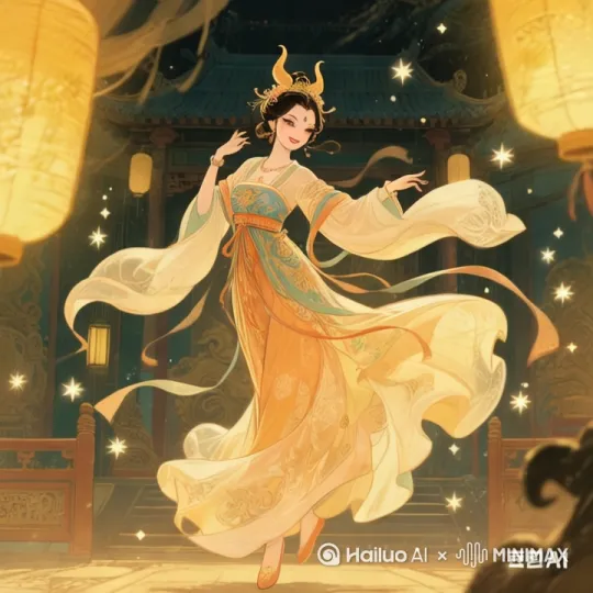 镜头拉近，美女跳舞 by Hailuo AI Video Generator