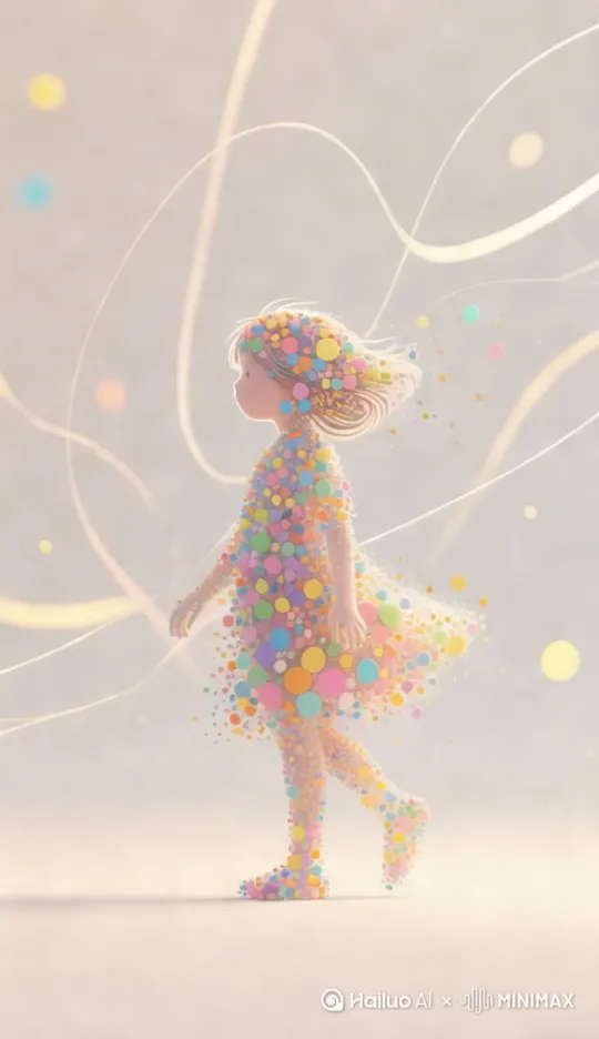 拉近跟随女孩向前走 by Hailuo AI Video Generator