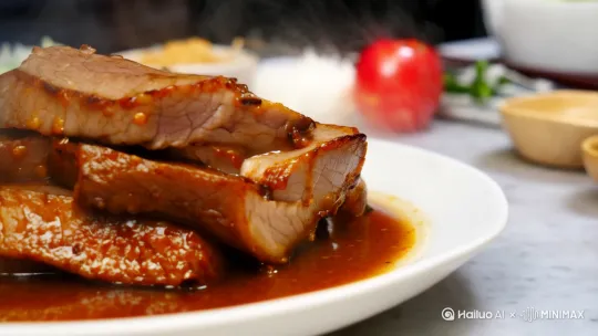 [推出,上升,下摇]教学红烧肉视频 by Hailuo AI Video Generator