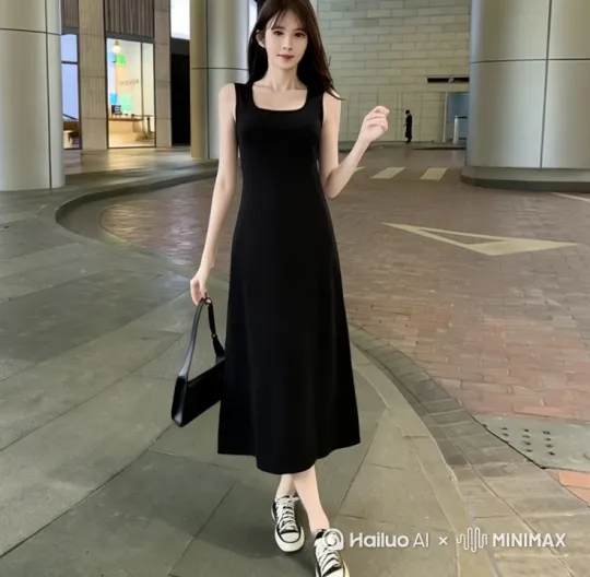 让图片中的人物动起来 走路 展示服装 by Hailuo AI Video Generator