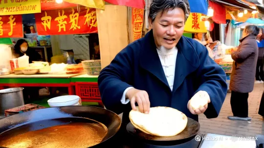 哈哈哈哈哈喽大家好我是卖烧饼的 by Hailuo AI Video Generator