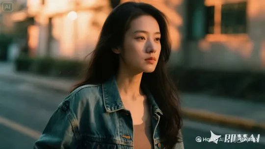 水平向左摄像：女子步履匆匆地走在路上，摄像机向左跟踪拍摄。 by Hailuo AI Video Generator