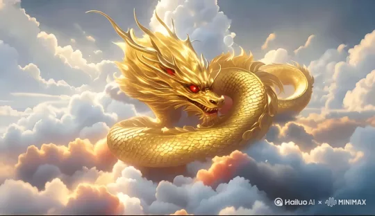一片云雾缭绕的深渊，深渊底部隐隐有光芒闪烁。云雾在微风的吹拂下缓缓飘动，给人一种深邃、神秘的感觉，仿佛隐藏着无尽的力量和秘密。 by Hailuo AI Video Generator