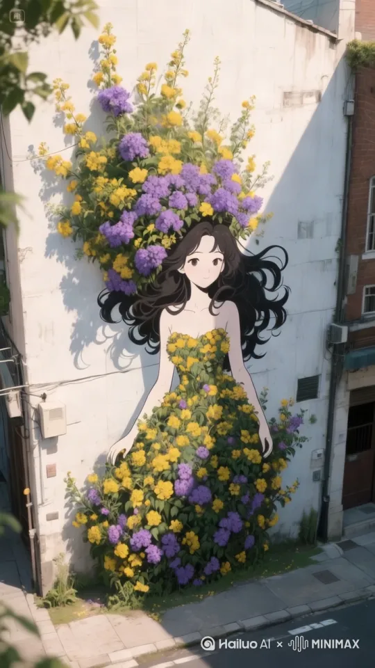 画中美女固定不动，微风吹过，画面丝滑[右移,左摇,跟随] by Hailuo AI Video Generator