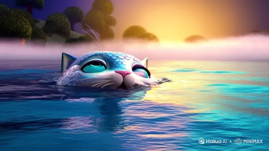 猫猫头鱼大战鱼头猫 by Hailuo AI Video Generator