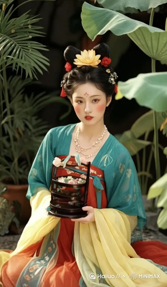 [左移，右摇，跟随]一个女人对着饭盒不停地说话 by Hailuo AI Video Generator