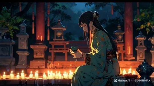 自己一个人喝酒，落寞 by Hailuo AI Video Generator