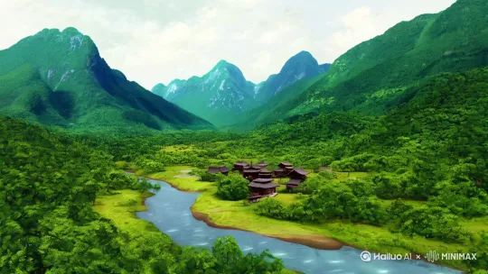 贪占风水的报应
 
山脚下有个村子，住着懒汉赵三。一日，云游道士路过，赵三见道士仙风道骨，便殷勤招待，好酒好菜伺候。
 
酒足饭饱后，赵三向道士打听村里风水宝地。道士推辞不过，便说后山有块地，若作为祖坟，后代能出贵人，但需心善之人才能受用。赵三表面应和，心里却盘算着如何占为己有。
 
当时，那块地是村里刘老汉家的。赵三暗中使诈，诬陷刘老汉偷东西，刘老汉百口莫辩，含恨将地卖给了赵三。赵三迫不及待地将祖坟迁到此处。
 
此后，赵三做生意顺风顺水，赚得盆满钵满，还变得愈发嚣张跋扈，欺男霸女，无恶不作。
 
没几年，一场罕见的暴雨引发山洪。赵三的家被冲垮，他也被洪水卷走，尸体卡在那片所谓的风水宝地旁的大树上。人们都说，这是他作恶多端，妄图窃取不该有的风水，遭到了上天的惩罚 。
请把此文生成视频 by Hailuo AI Video Generator