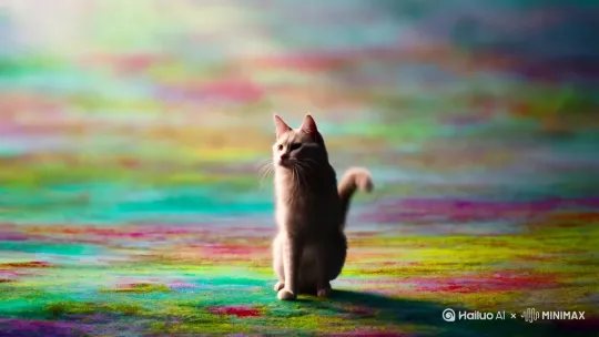 猫变成狗再生产兔子 by Hailuo AI Video Generator
