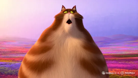 胖猫变大50倍一口吃完50万个黄色的猫 by Hailuo AI Video Generator