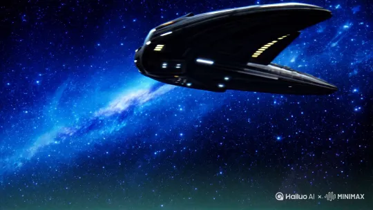 宇宙飞船穿越星际，地球的废墟景象，科学家们在地下实验室的紧张工作，以及最终地球生态恢复的美丽画面。 by Hailuo AI Video Generator
