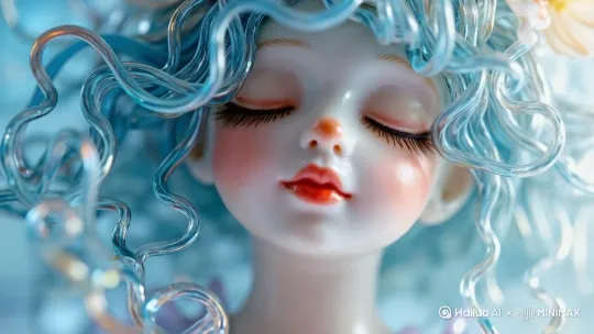 她轻轻的睁开眼睛，睡眼朦胧的环顾周围的环境，发现是熟悉的环境，放下心来，再次闭上眼睛睡了过去. by Hailuo AI Video Generator