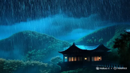 你这一生，总在雨中行走。

记得咸淳十年的雨，是带着金箔般光泽的。那年你中进士时，临安城正飘着杏花雨。中榜之下，新柳拂过青衫，马蹄踏碎御街，连檐角风铃都敲出《霓裳》的韵律。那时总以为，天下文章合该写在洒金笺上，却不知这宣纸般的山河，早已洇透了墨痕。

德祐二年的雨是铁锈味的。临安城门洞开那日，你立在钱塘江畔，看潮水吞没了半壁残阳。北兵的红缨在雨幕里晕成血雾。你攥着未及呈给官家的《平胡十策》，任雨水将墨迹泡成浑浊的泪——原来书生笔尖的刀剑，终究刺不破这乱世的帷幕。

从此你的舟楫便泊在太湖烟水里。元人的征召令来的时候，正逢梅子黄时雨。官船泊在芦苇荡外，你把酒盏浸入湖中，舀起半瓢星月："诸位可见这水中倒影？虚虚实实，终究不是本来面目。" 

漂泊最苦是舟中听雨。那年深秋泊船吴江，寒雨敲着船篷，忽听得岸上有人咏唱“红了樱桃，绿了芭蕉"，不觉莞尔。他们不知这词中樱桃是咸淳七年的樱桃，芭蕉是德祐元年的芭蕉。你掀帘望去，只见夜雨江枫如火，恍惚间竟像是临安装城元宵的灯花。原来三十年离乱，早把乡音酿成了混着血泪的浊酒。


今夜竹山又落雨。瓦当垂下的水帘间，你望见二十四岁的自己打马走过临安御街，三十七岁的自己站在太湖渔船头撒网，五十三岁的自己在山中给村童讲解《禹贡》。忽然明白，原来平生听过的雨声从未消散，它们始终悬在光阴的檐角，等某个无眠的夜，便齐滴滴落成三更的更漏。转为故国的回声。

窗外新竹拔节的声音混着雨声，竟像是少年时在宜兴竹海听见的涛声。取过琴，信手拨出不成调的音律。忽有穿林打叶声从极远处传来，细听却是当年金榜下，那枝拂过你肩头的柳条，在风里轻轻地说着：且听，且听。 by Hailuo AI Video Generator