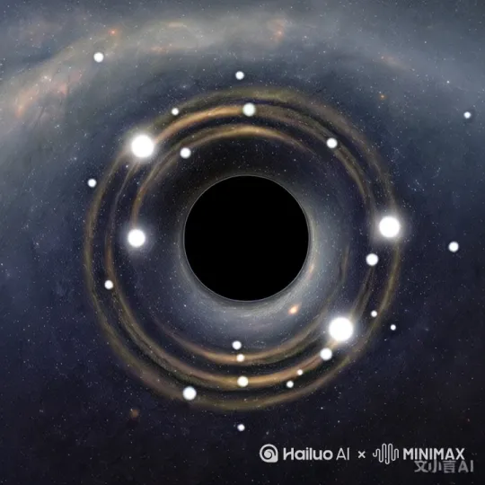 关于宇宙空洞与暗能量的具体联系，目前科学界还没有达成一致的结论。有一种观点认为，宇宙空洞内部可能充满了暗物质和暗能量，这些不可见的物质和能量在宇宙演化过程中起到了关键作用。另一种观点则认为，宇宙空洞本身可能就是暗能量的一种表现形式，运镜旋转着有动感大师级别[右移,左摇,跟随]它们通过其特殊的物理性质影响宇宙的膨胀和结构形成。 by Hailuo AI Video Generator