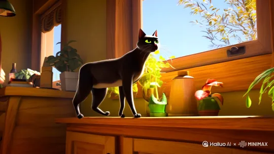 小猫打工励志文案 by Hailuo AI Video Generator
