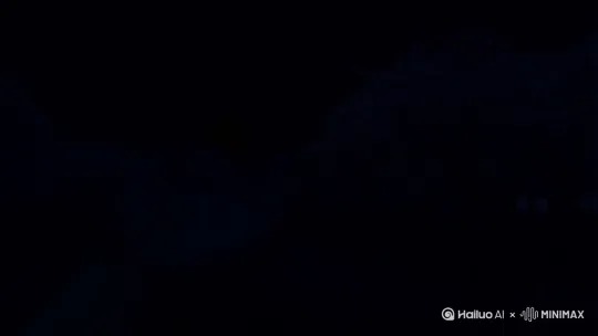 刚开始全景环境:这是一个漆黑的夜晚，这有个小湖，湖周围都是桃花树，但天太黑，几乎什么都看不见。然后近景第一人称，画面在湖边只有我的右手，我手心向上，手里有一团闪烁的光，我把手心向下，这团光落入湖里，然后透过湖水看得见它向湖中心游去。最后再切全景:光沉下去后，在湖中心下面升起一个烟花打到了天上，烟花爆炸后是一朵大的七彩花，同时照亮了整个湖面，还有周围美丽的桃花。漆黑感，电影质感
爆炸） by Hailuo AI Video Generator