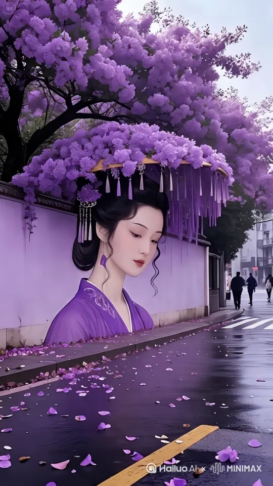 花朵摆动，旋转运镜 by Hailuo AI Video Generator
