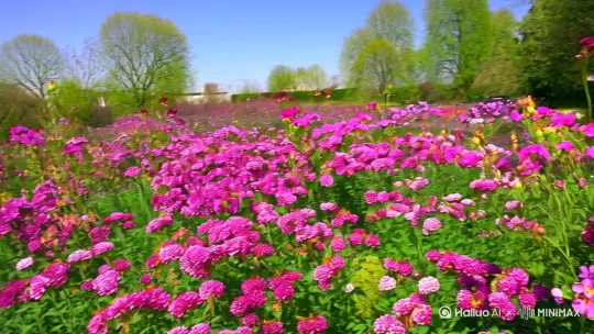 春春暖百花开，蜂飞蝶舞采蜜来 by Hailuo AI Video Generator